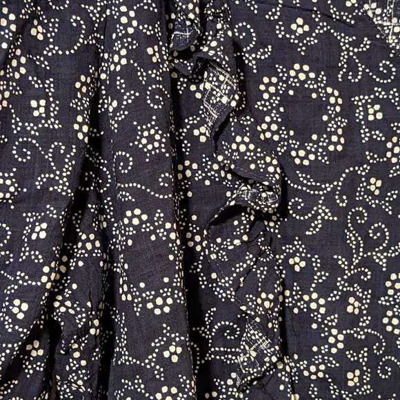 ANA Peplum V Neck Ruffle Top XL - Picture 7 of 14